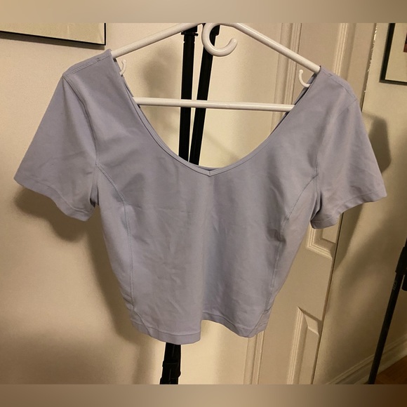 Baby blue lululemon ballerina top - Picture 1 of 5